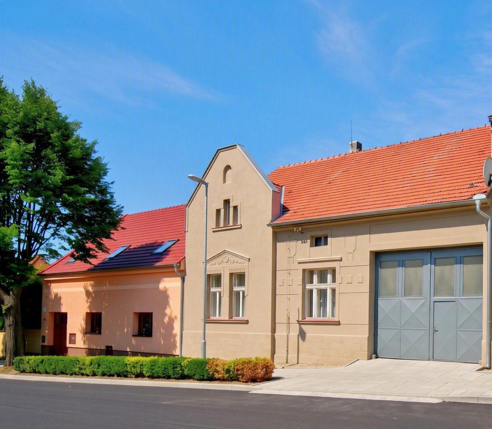 Vizualizace domu z ulice po rekonstrukci